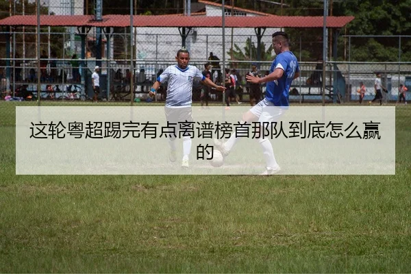 这轮粤超踢完有点离谱榜首那队到底怎么赢的